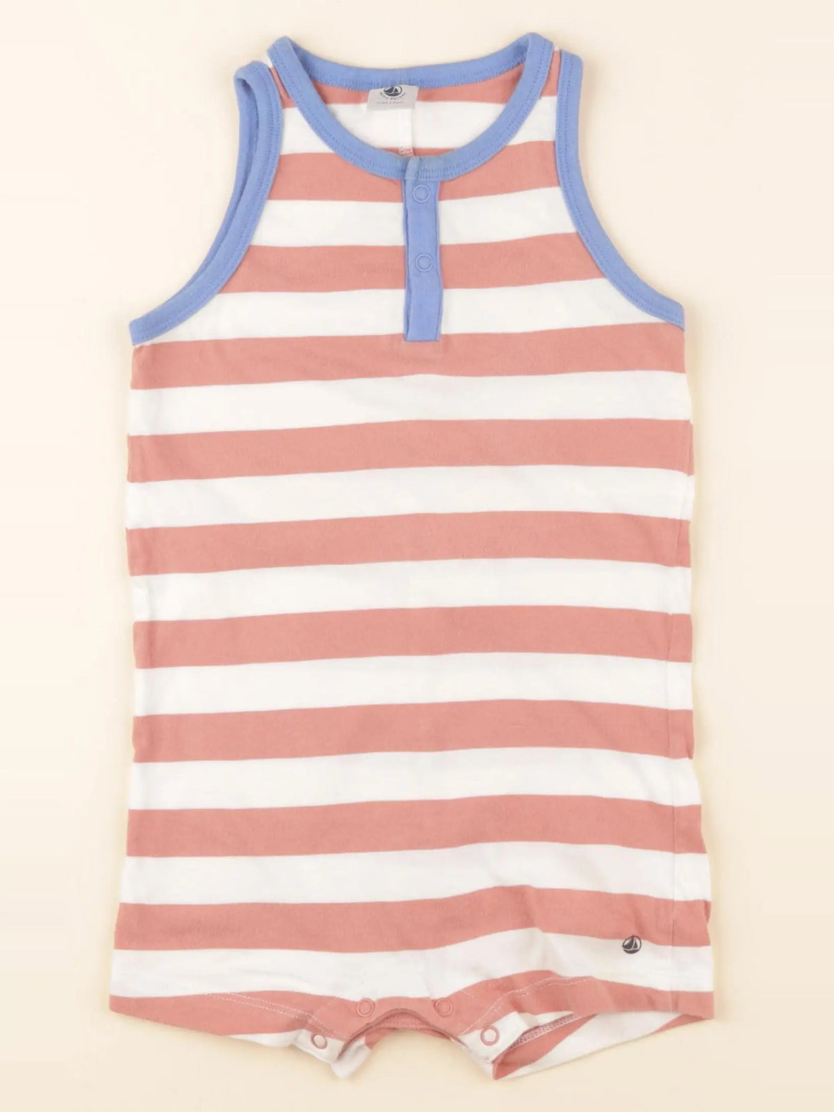 Petit Bateau - combinaison beige, rose - 18 mois