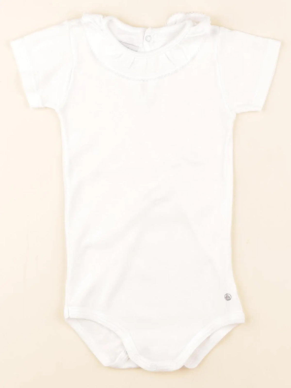 Petit Bateau - body à col blanc - 18 mois