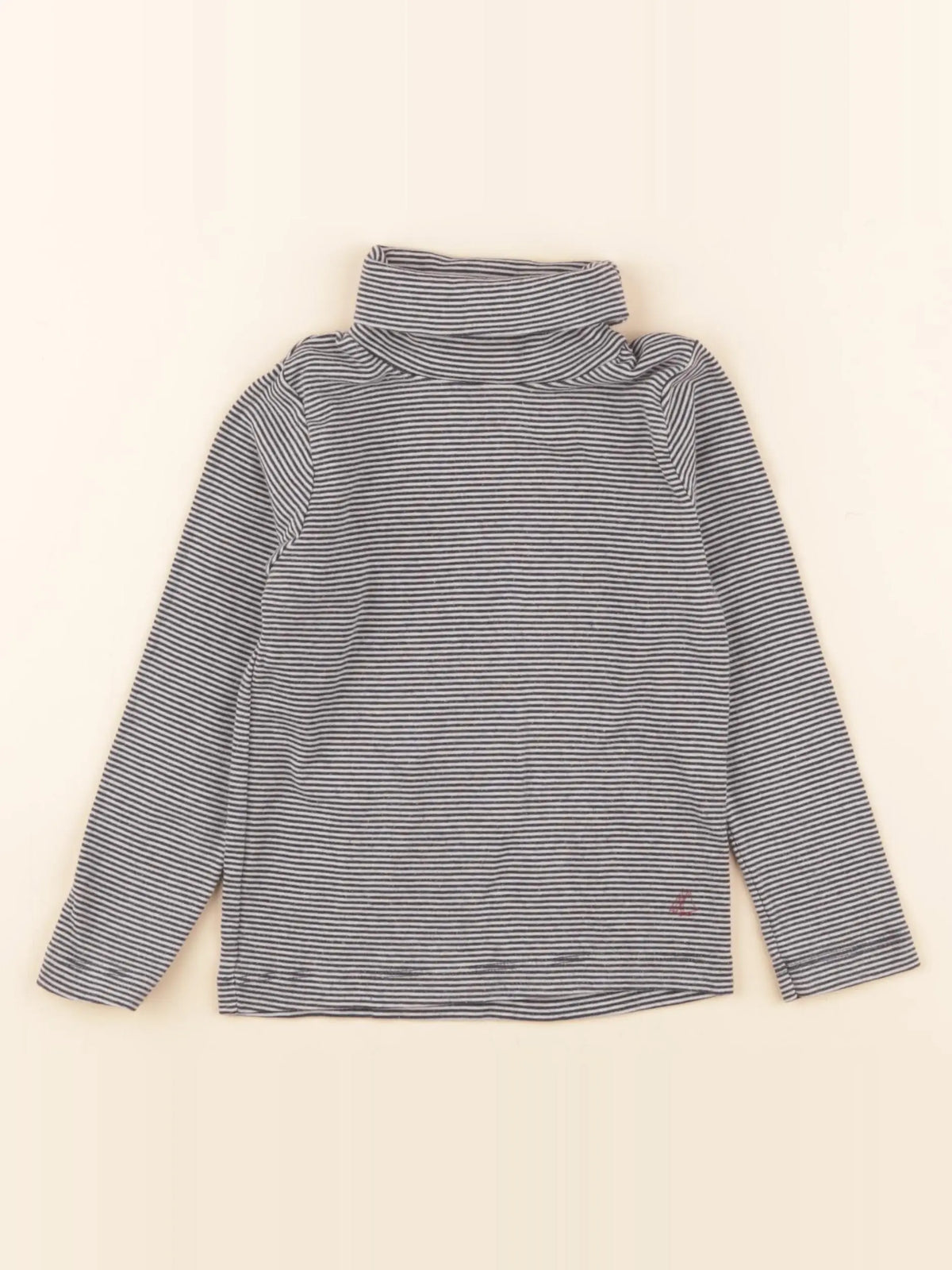 Petit Bateau - sous-pull bleu, blanc - 3 ans
