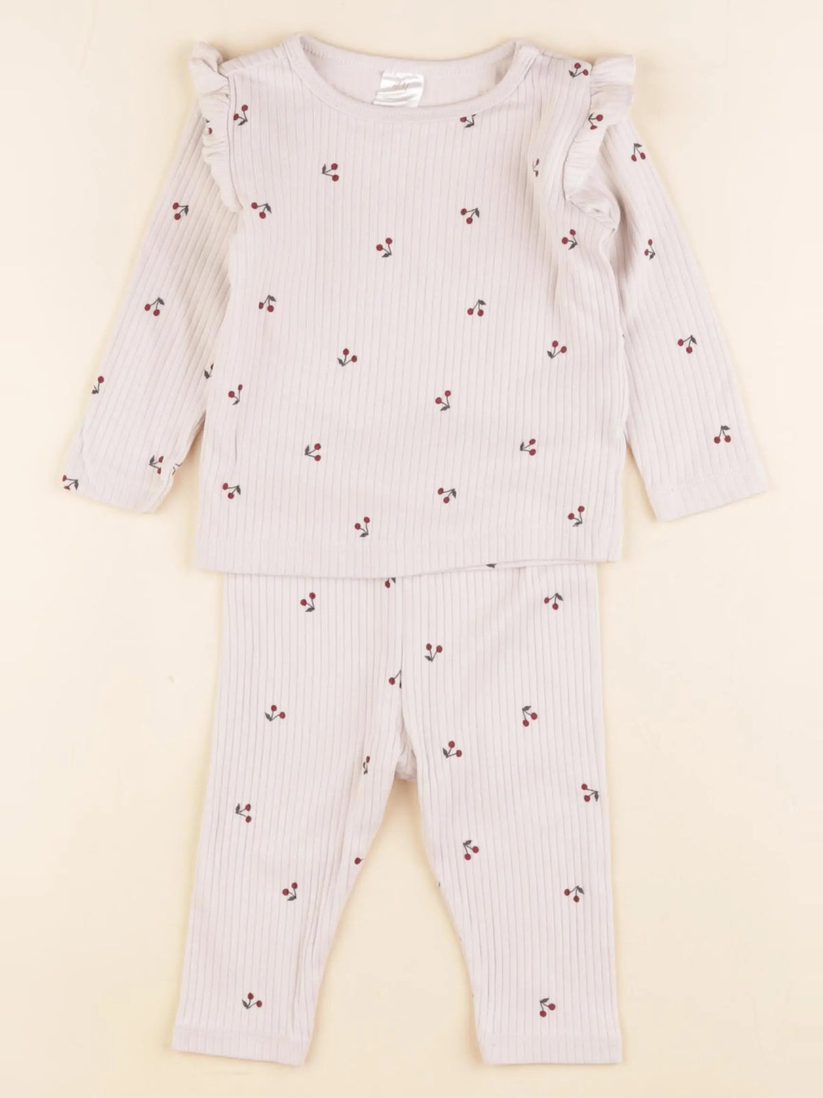 H&M - pyjama coton beige - 4/6 mois