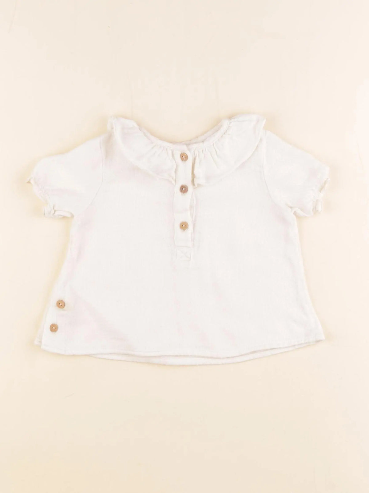 Zara - blouse beige - 9/12 mois