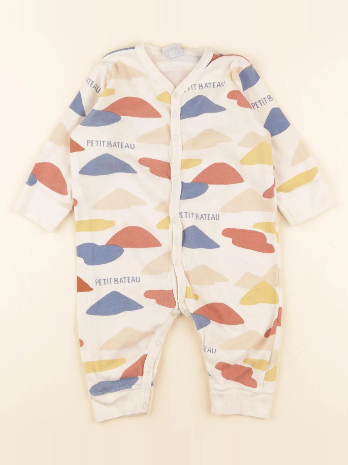 Petit Bateau - pyjama coton multicolore - 12 mois