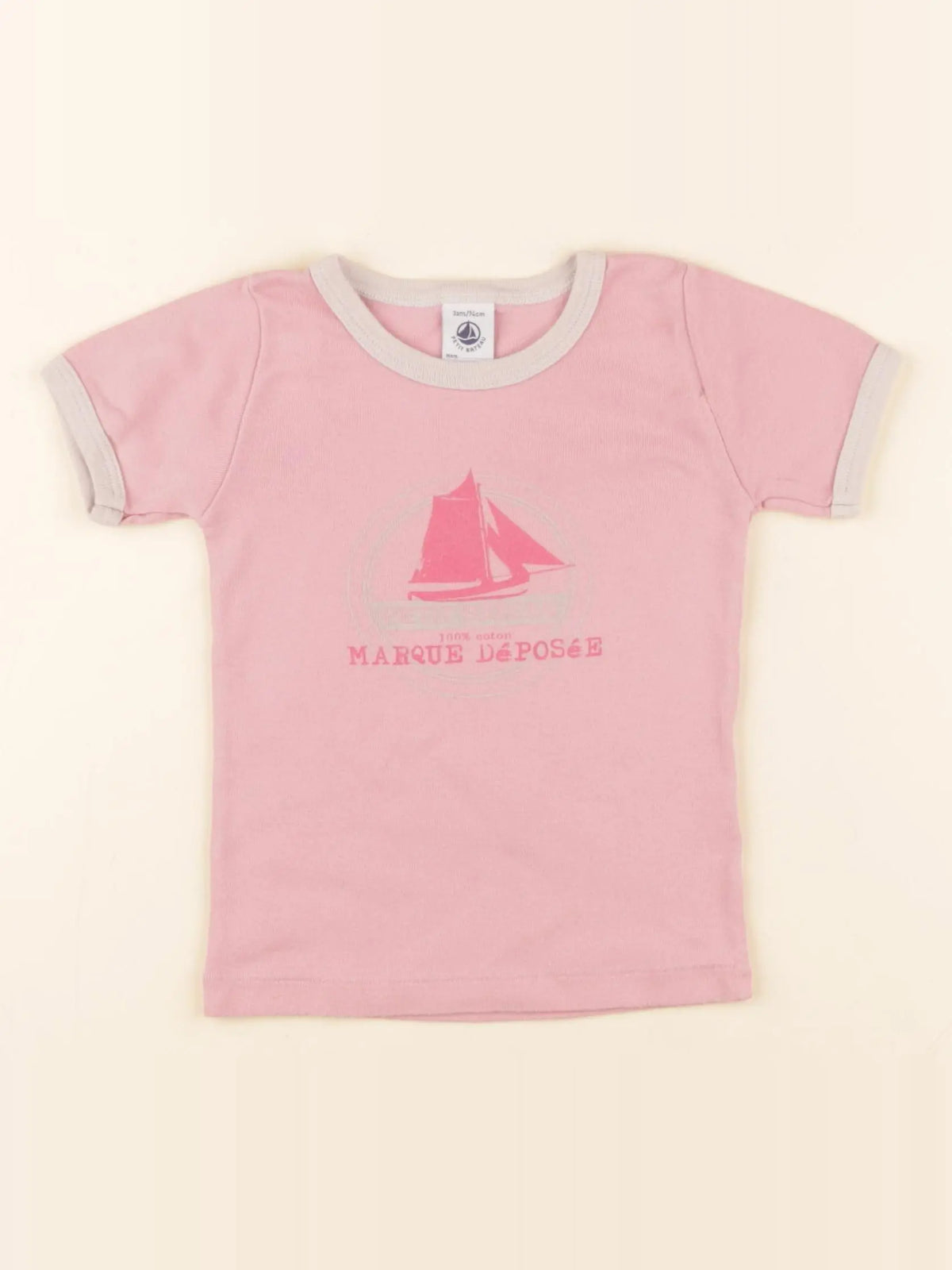Petit Bateau - maillot de corps rose - 3 ans