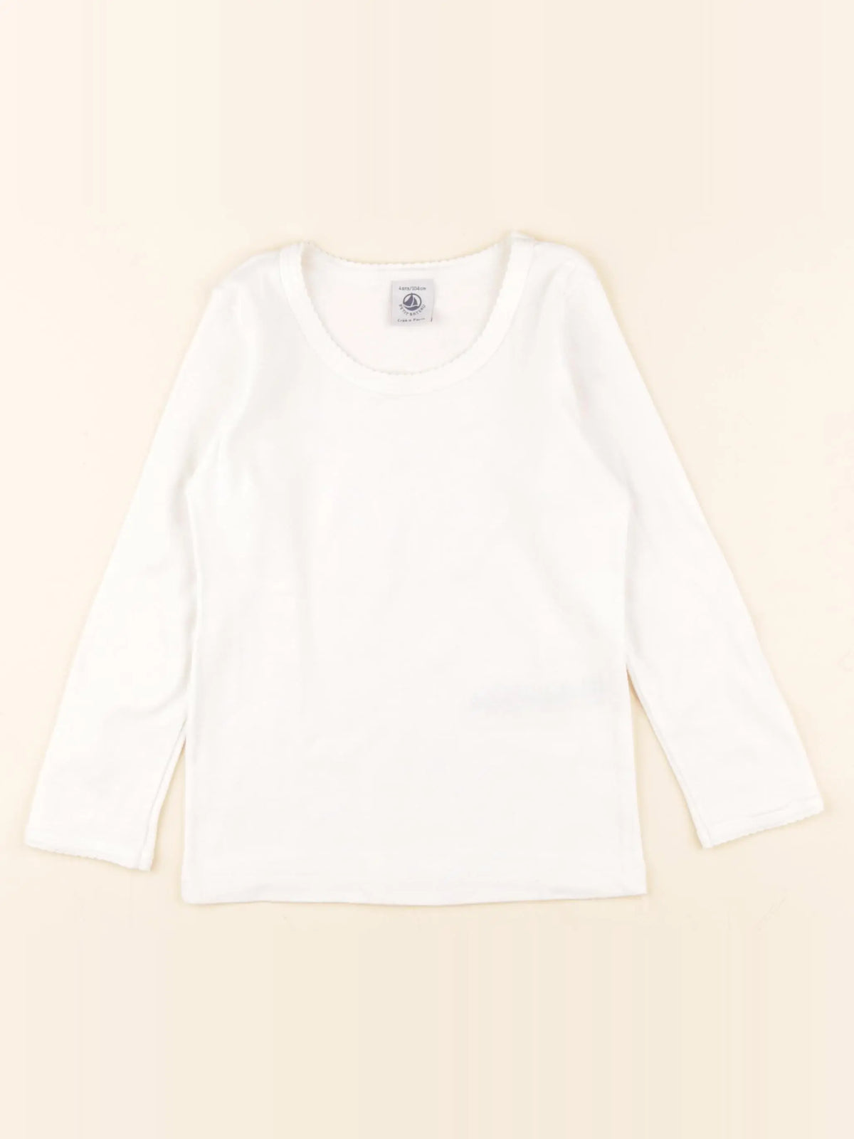 Petit Bateau - maillot de corps blanc - 4 ans