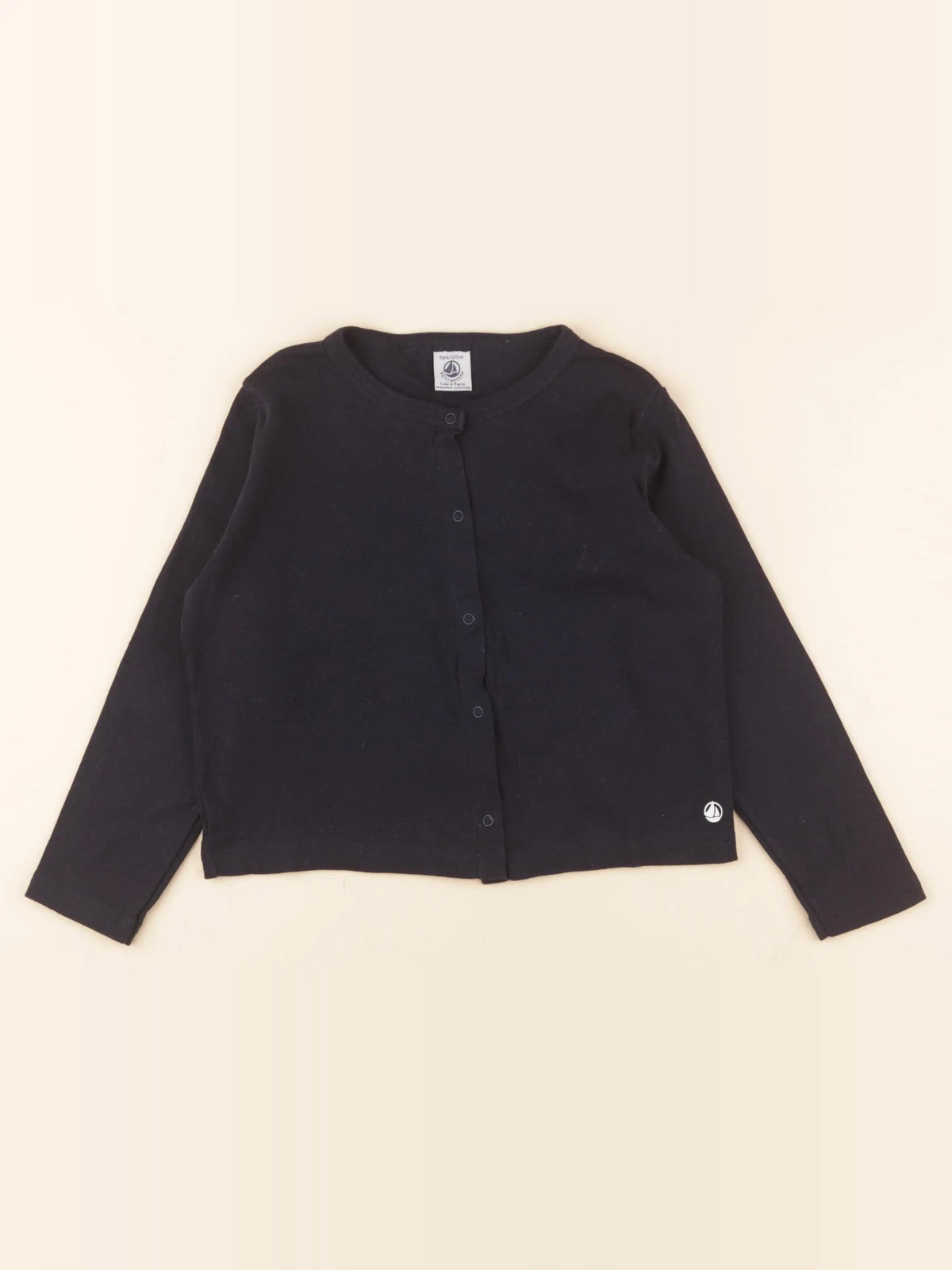 Petit Bateau - tee-shirt bleu - 5 ans