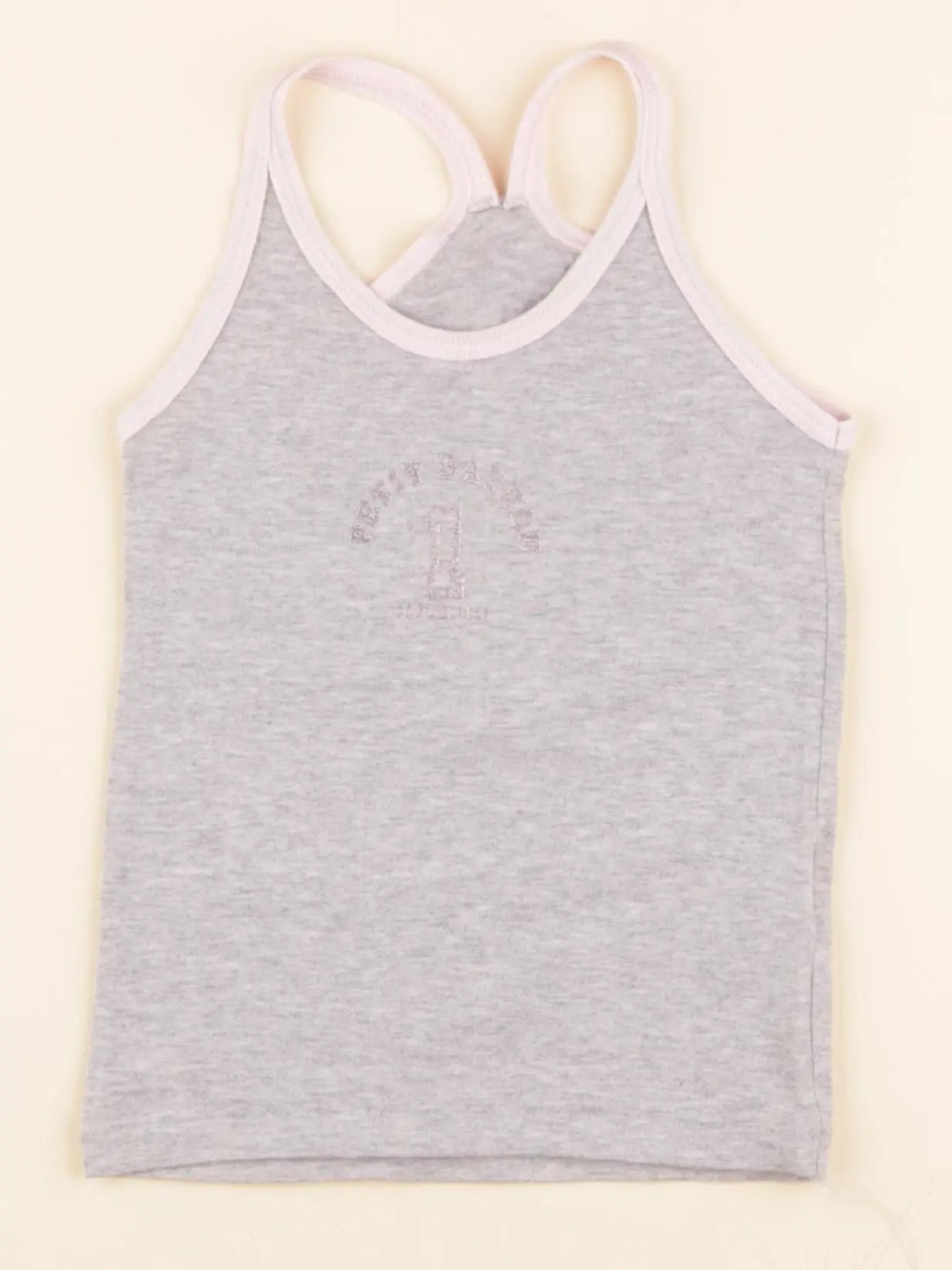 Petit Bateau - débardeur gris - 4 ans