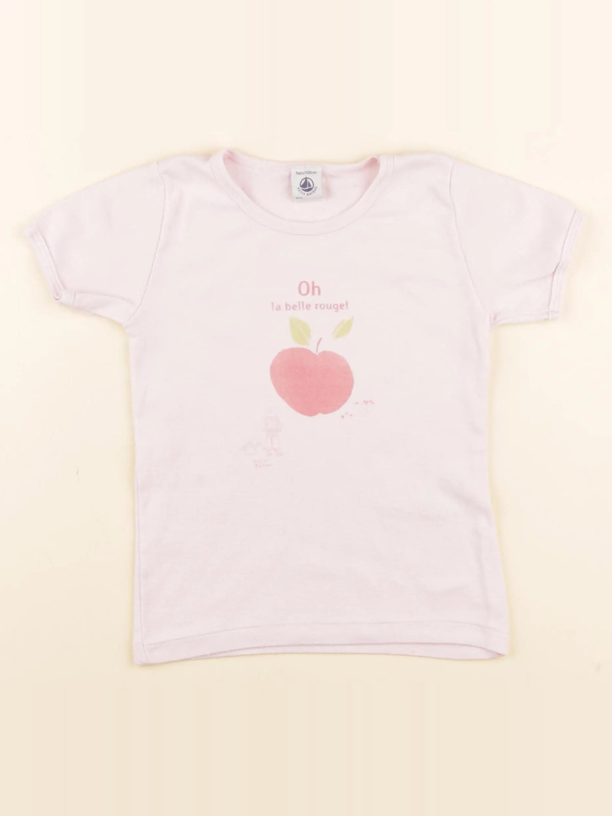 Petit Bateau - maillot de corps rose - 5 ans