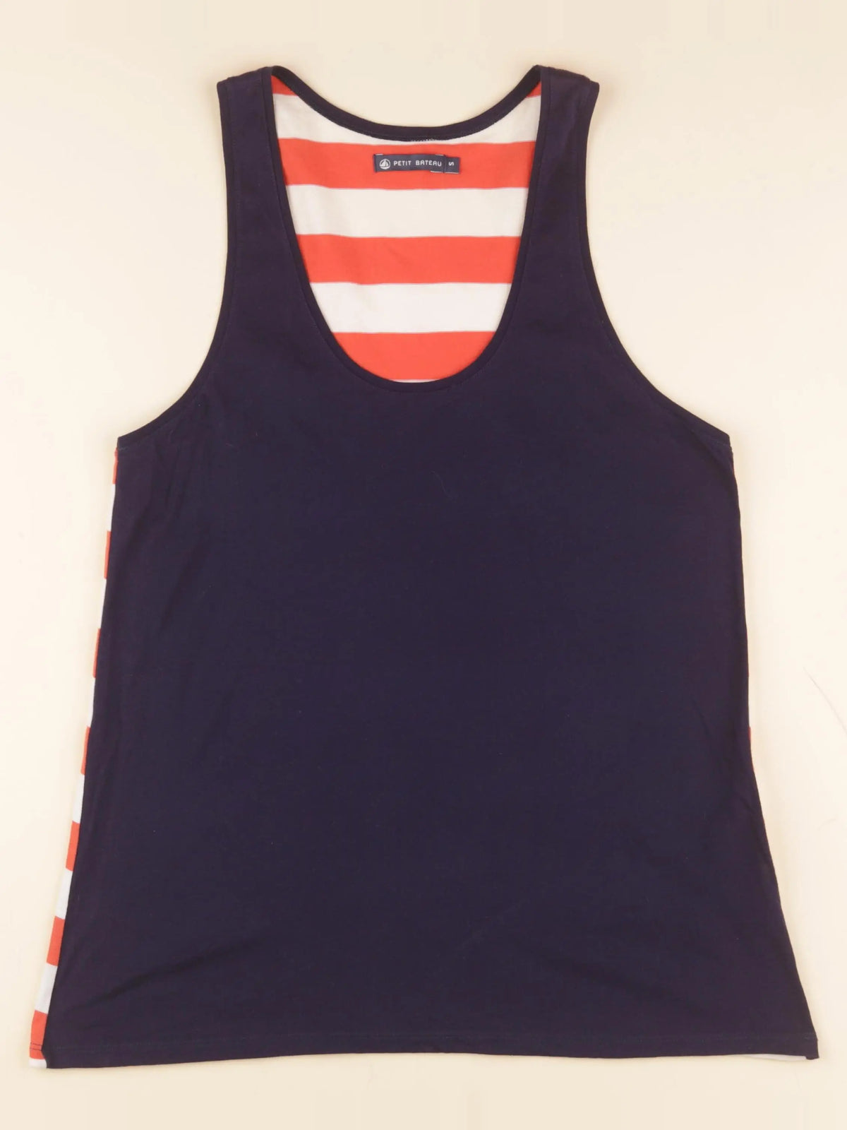 Petit Bateau - débardeur bleu, rouge - 14 ans