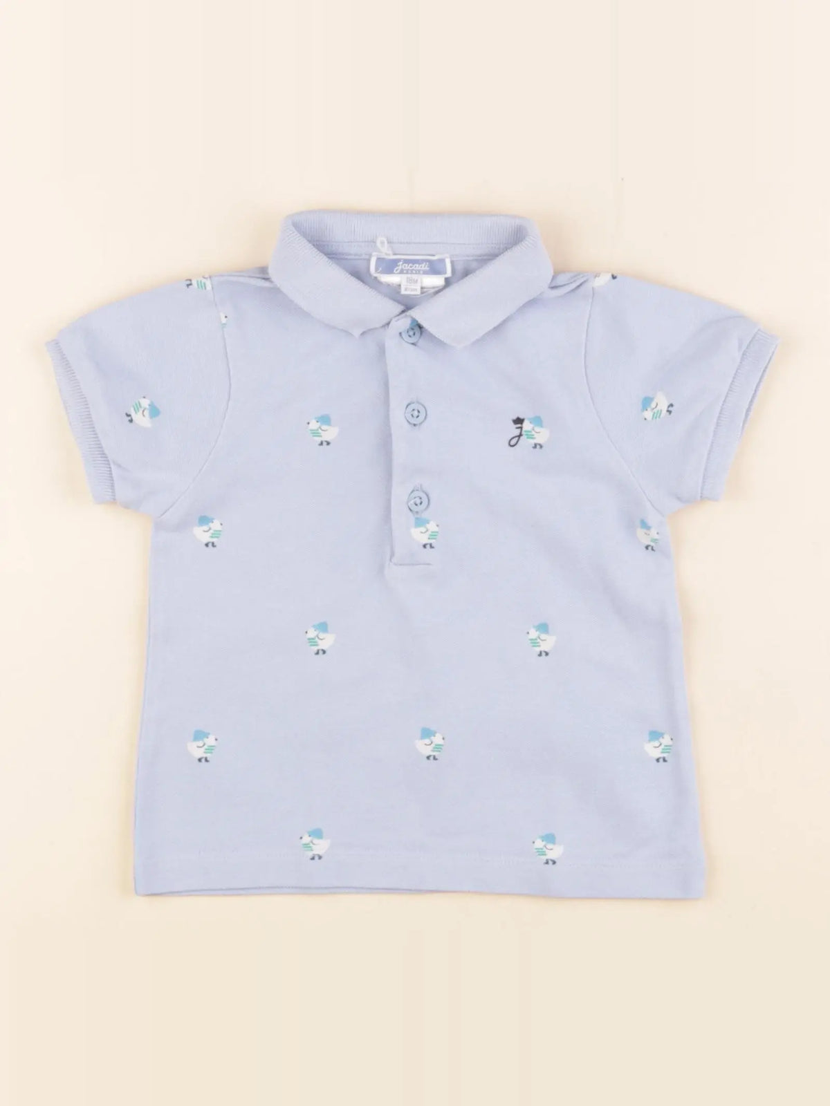 Jacadi - polo bleu - 18 mois