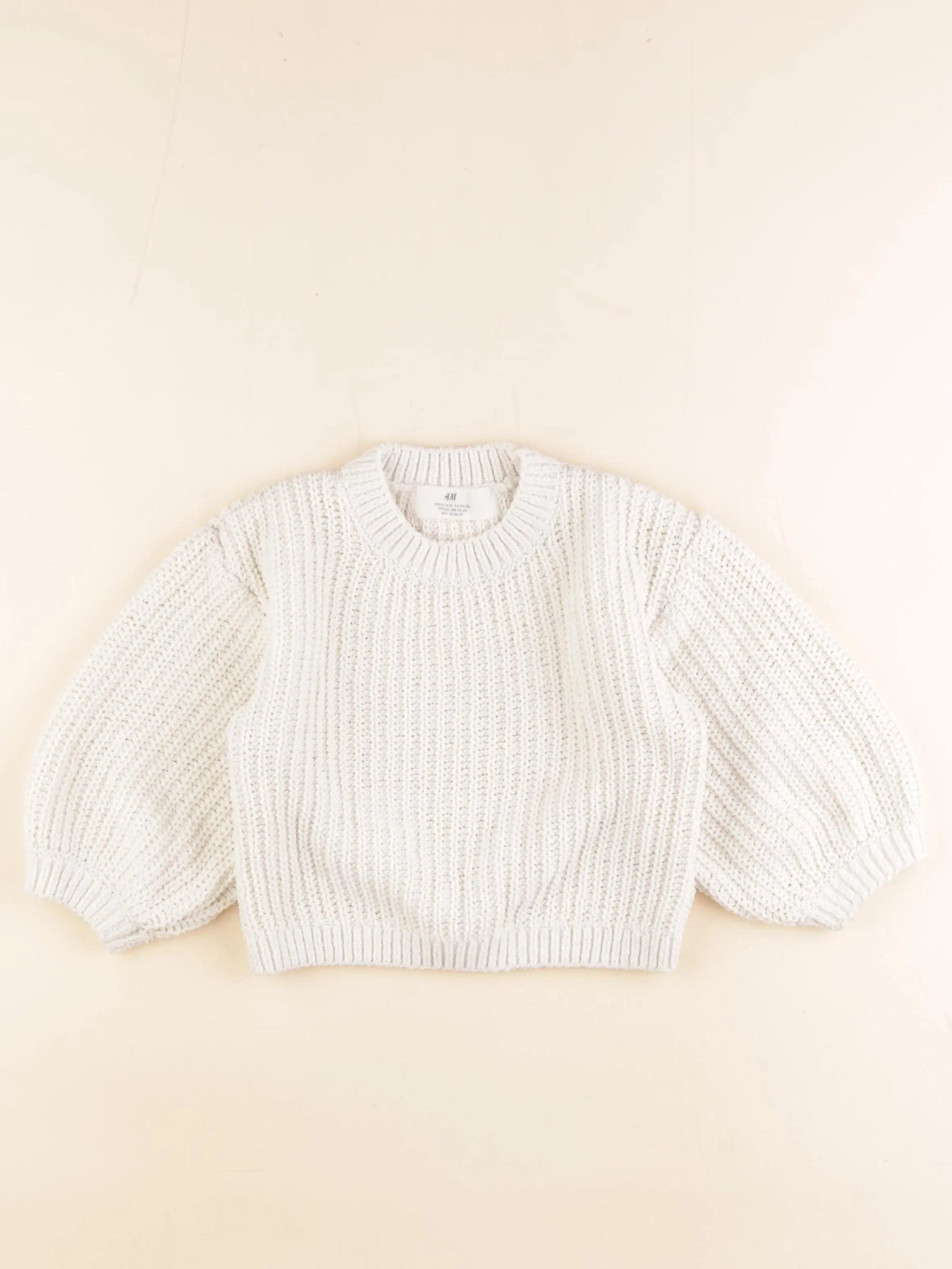 H&M - pull beige - 18/24 mois