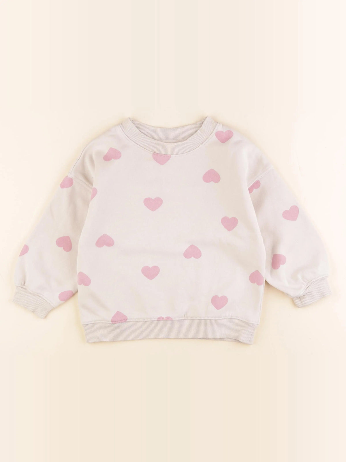 H&M - sweat beige - 18/24 mois