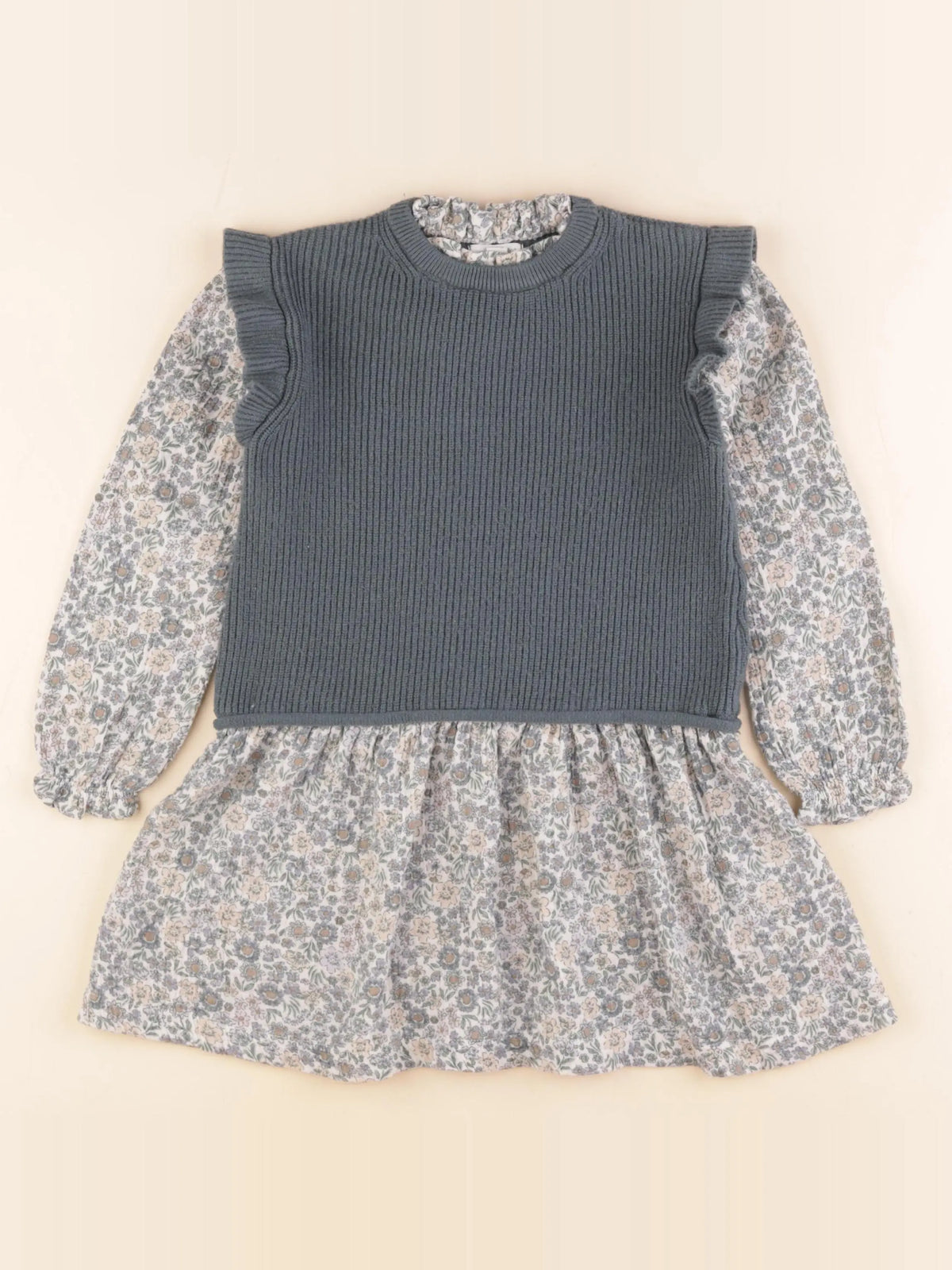 Vertbaudet - robe bleu - 5 ans