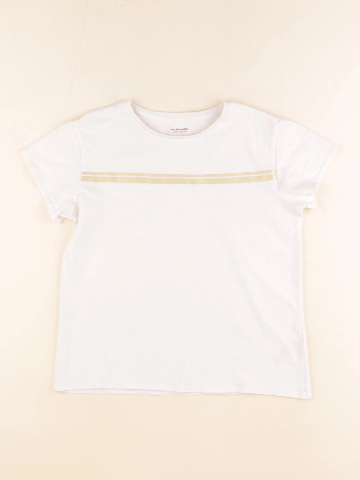 Vertbaudet - tee-shirt blanc - 12 ans