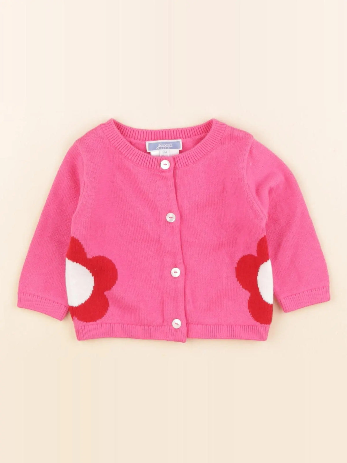 Jacadi - gilet rose - 3 mois