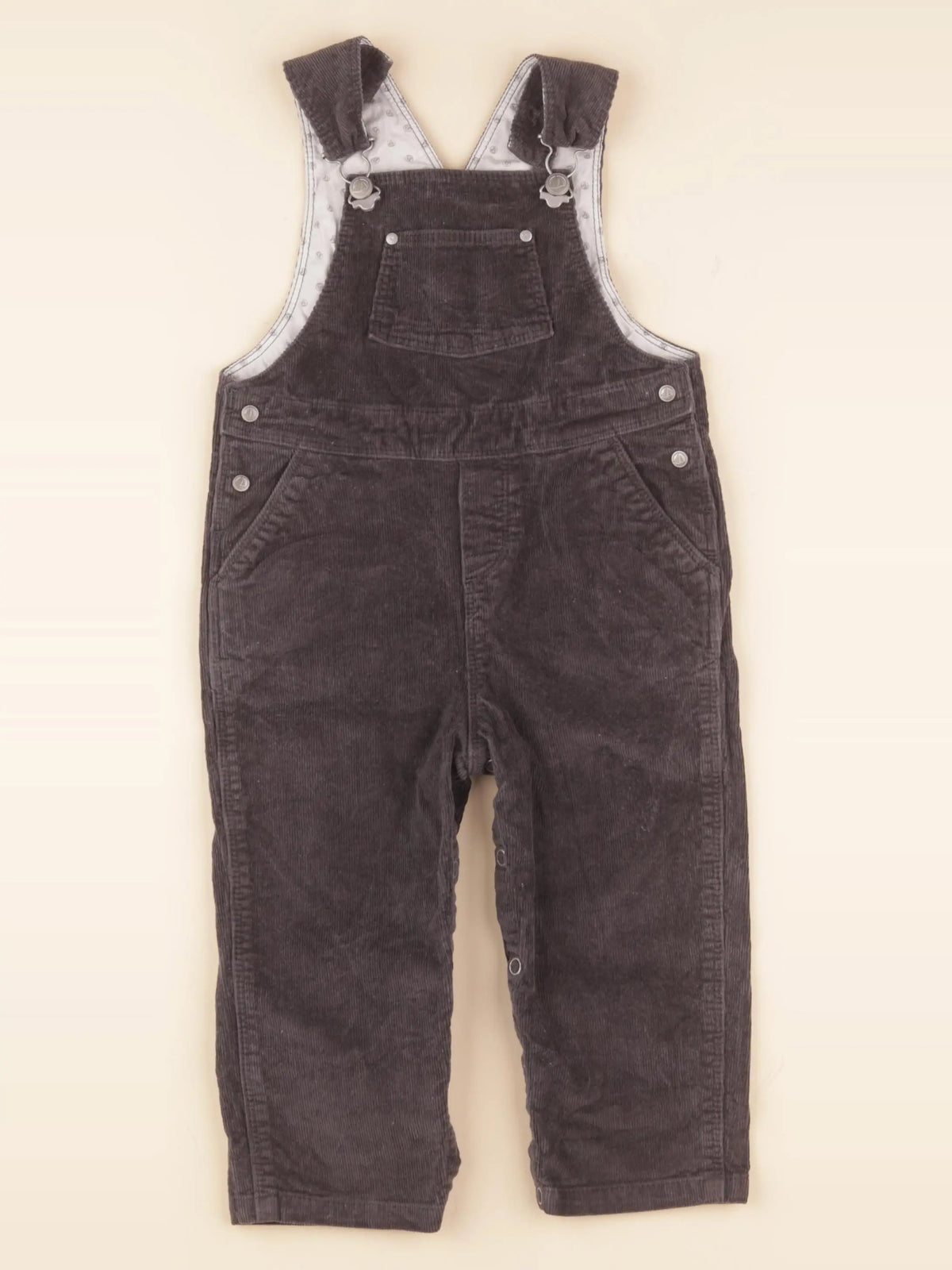 Petit Bateau - salopette gris - 18 mois