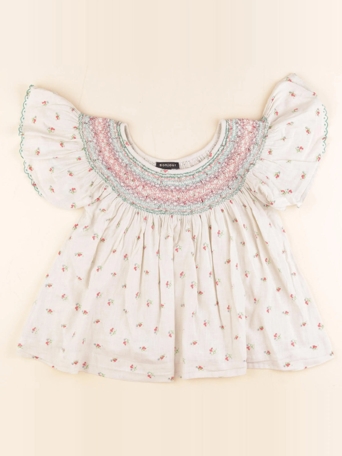 Bonjour - blouse multicolore - 10 ans