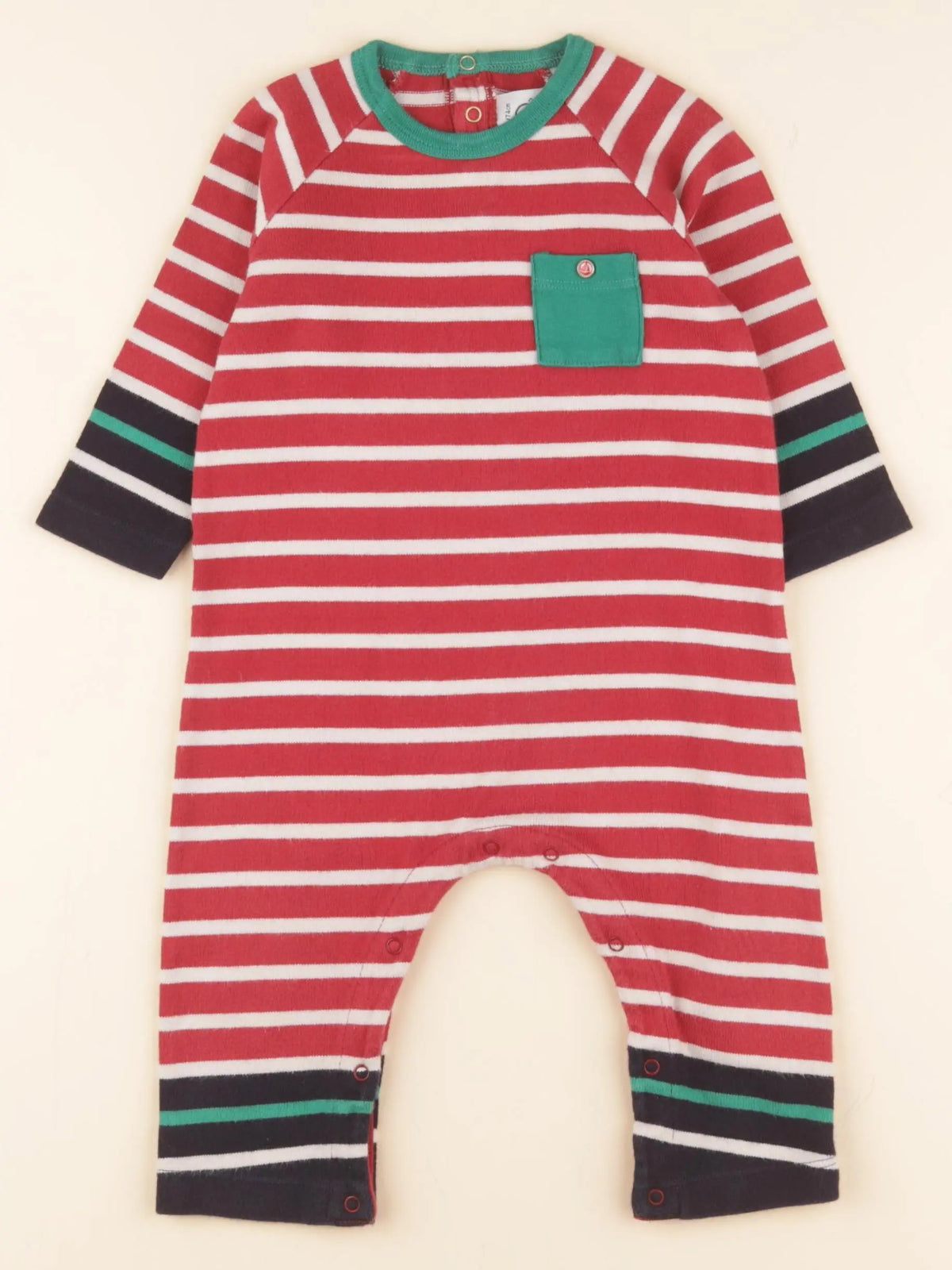 Petit Bateau - pyjama coton multicolore - 12 mois