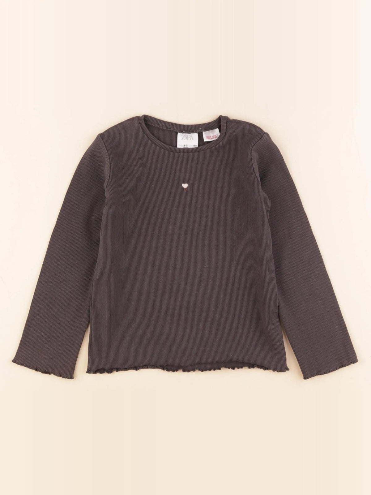 Zara - tee-shirt gris - 4/5 ans