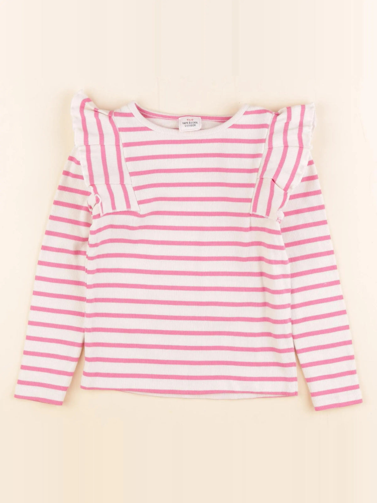 Tape à l'oeil - tee-shirt blanc, rose - 5 ans