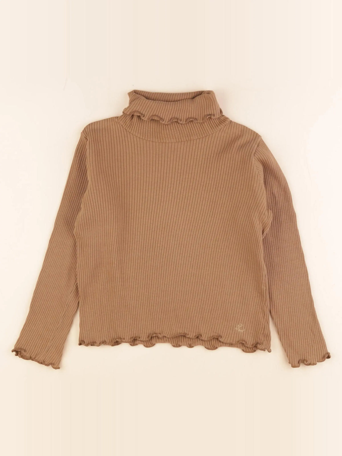 Petit Bateau - sous-pull marron - 6 ans