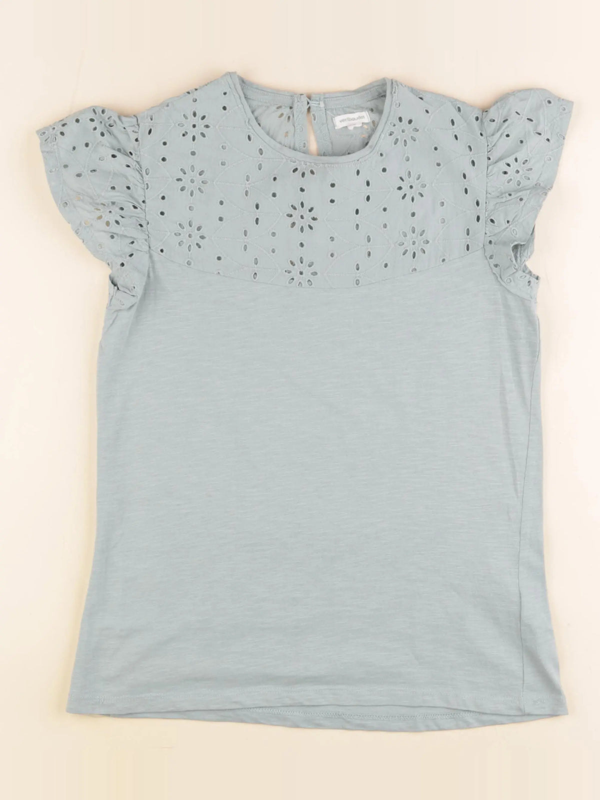 Vertbaudet - tee-shirt bleu - 12 ans