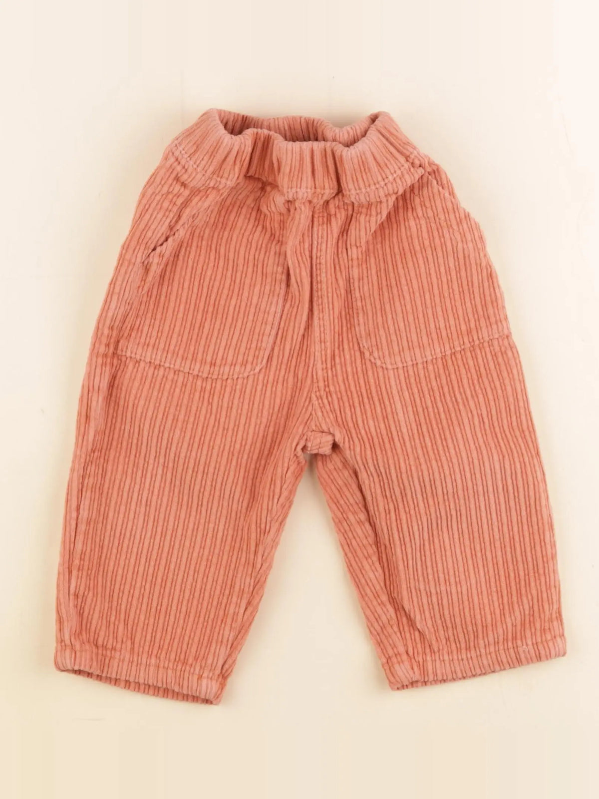 Gamin gamine - pantalon orange - 6/12 mois