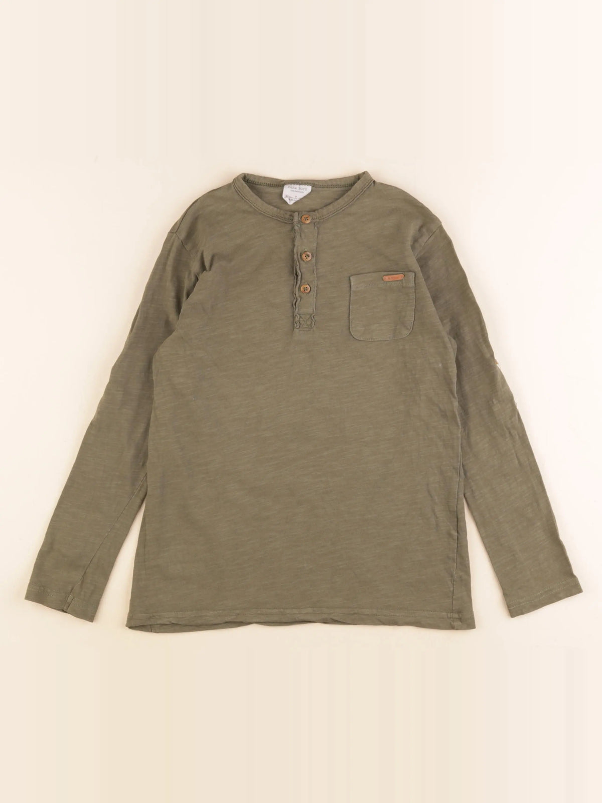 Zara - tee-shirt vert - 7 ans