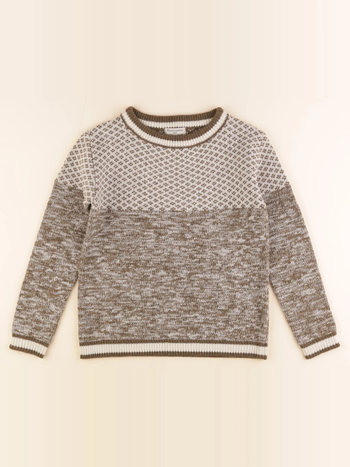 Petite Lucette - pull vert - 10 ans