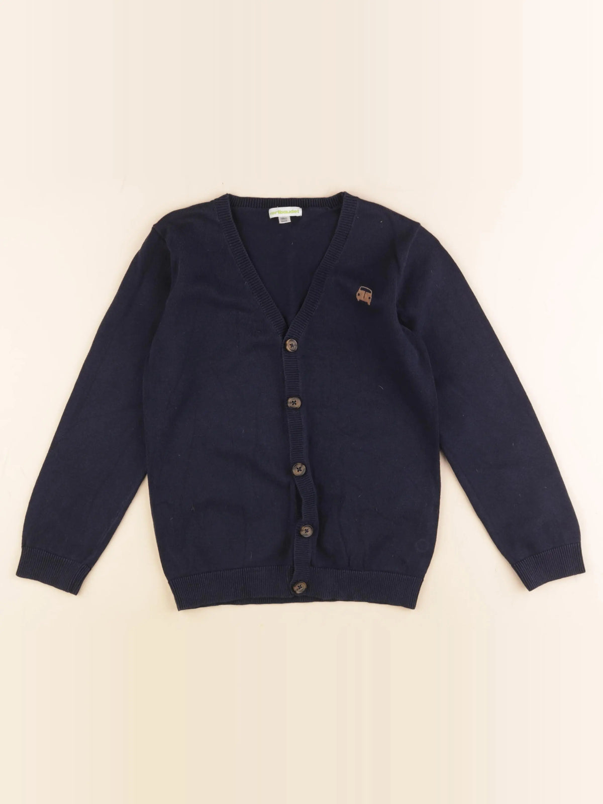 Vertbaudet - gilet bleu - 8 ans