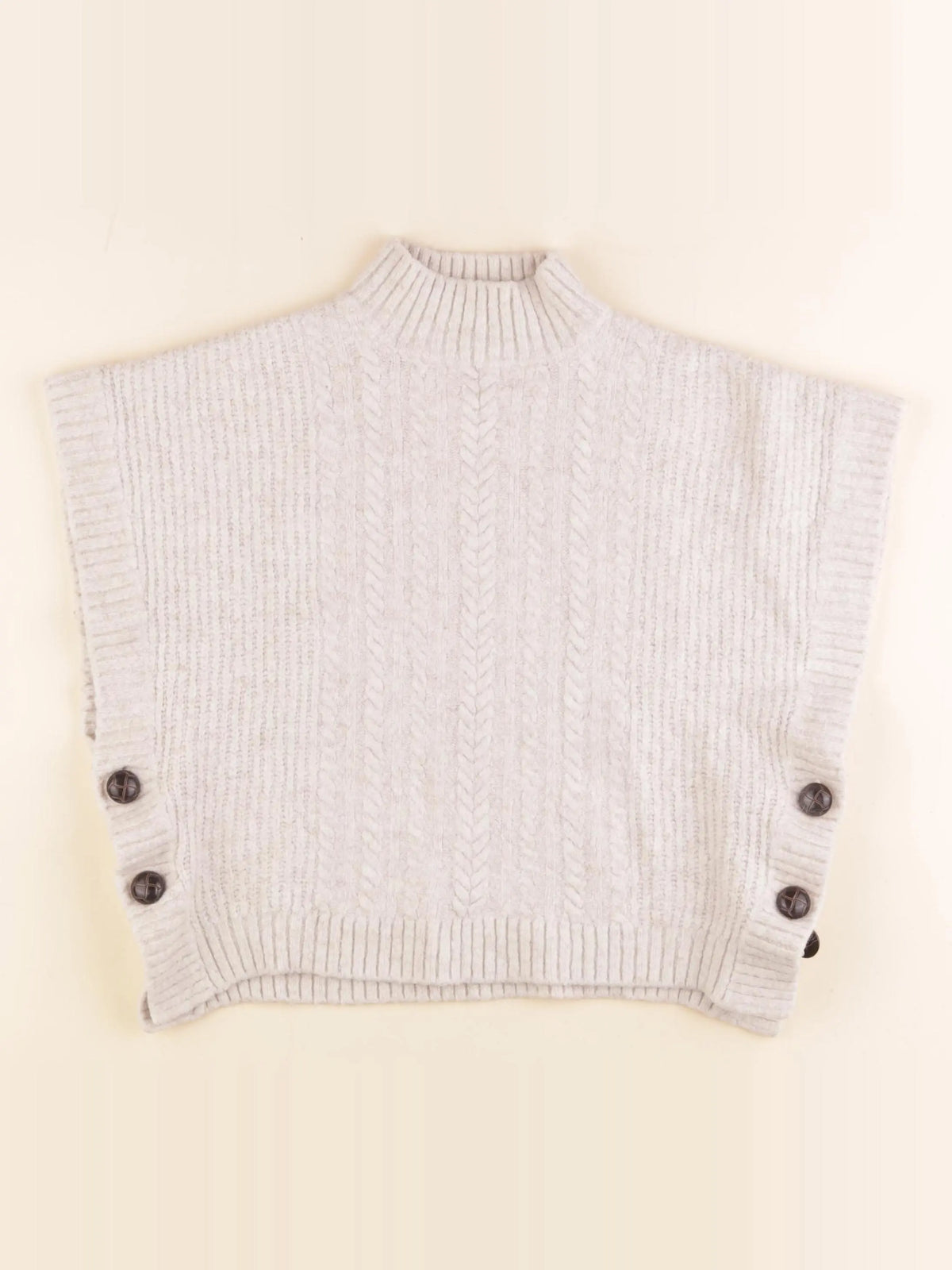 Monoprix - pull beige - 8 ans
