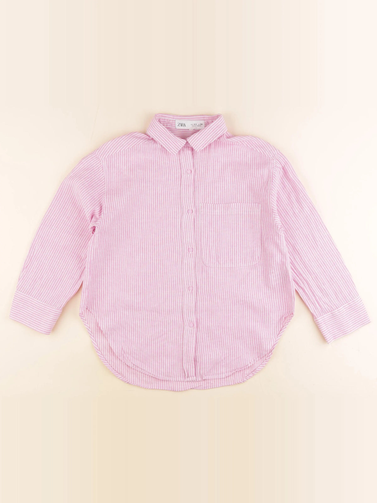 Zara - blouse rose - 8/9 ans