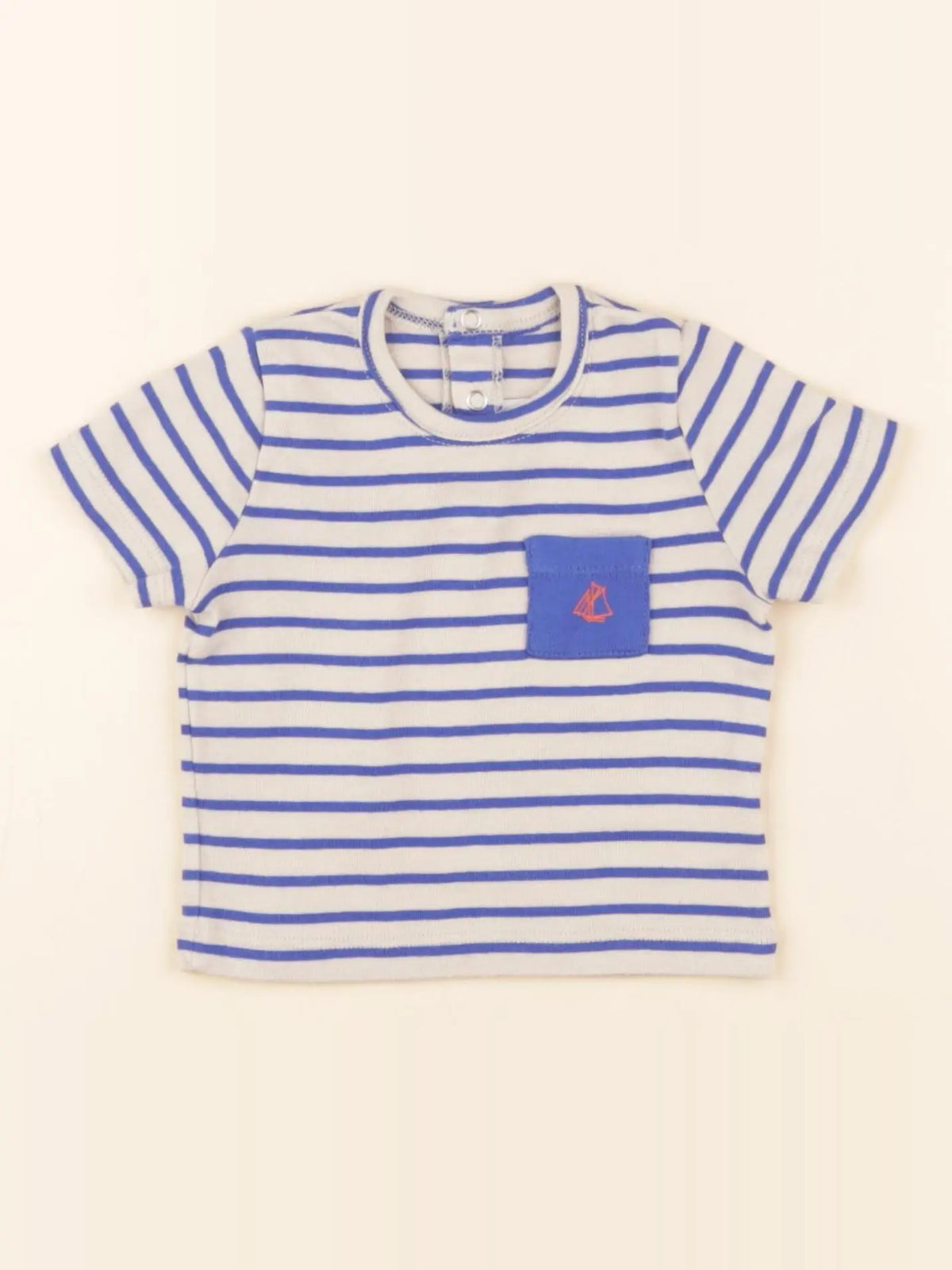 Petit Bateau - tee-shirt beige - 3 mois