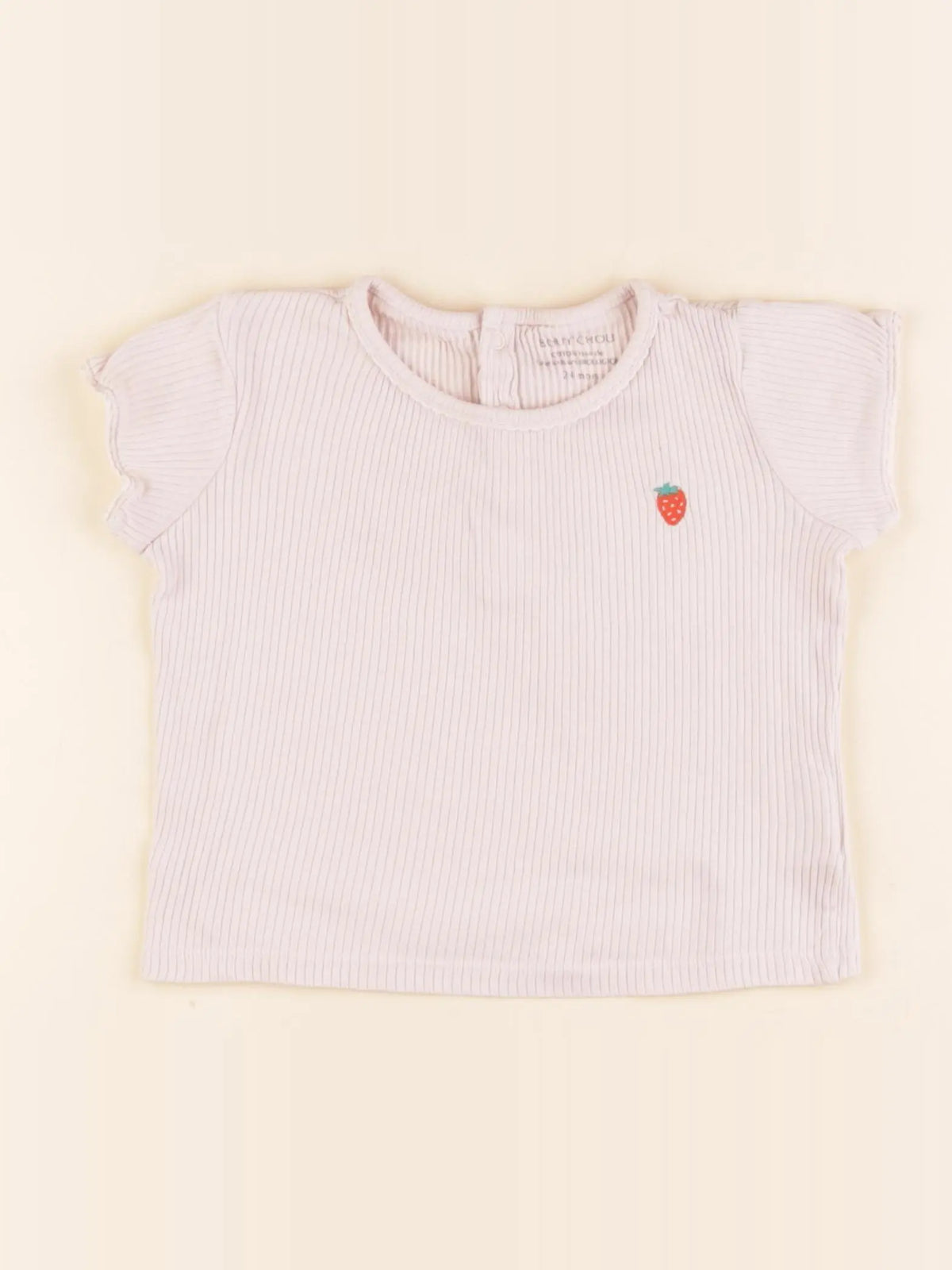 Boutchou - tee-shirt beige - 24 mois