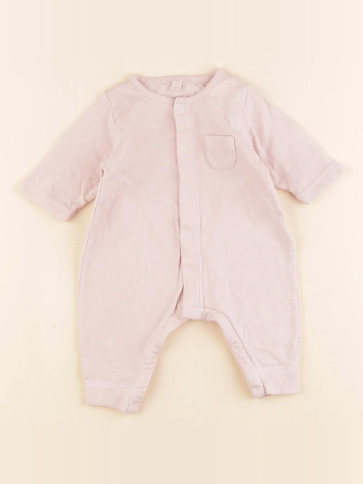 Petit Bateau - pyjama coton rose - 1 mois
