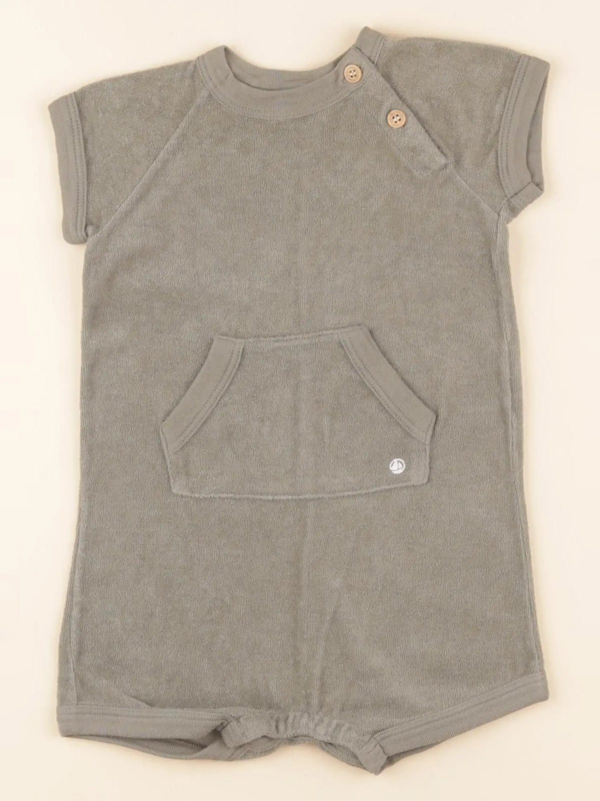 Petit Bateau - combinaison vert - 12 mois