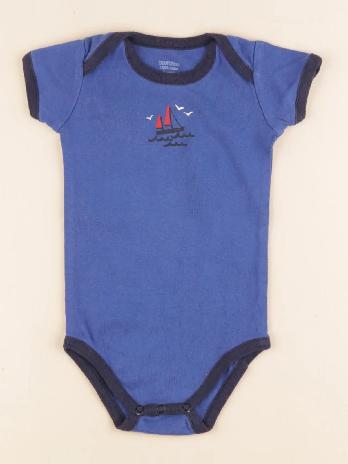 Boutchou - body bleu - 6 mois