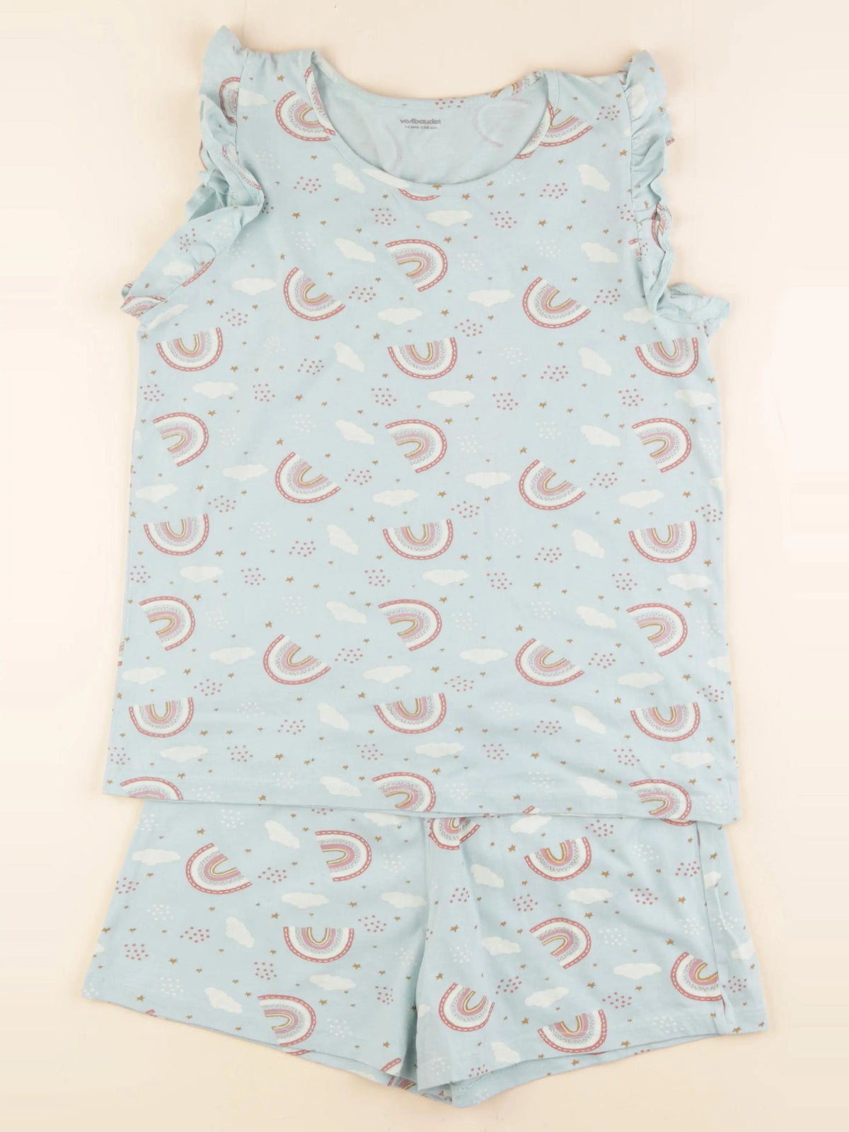 Vertbaudet - pyjama coton bleu - 14 ans