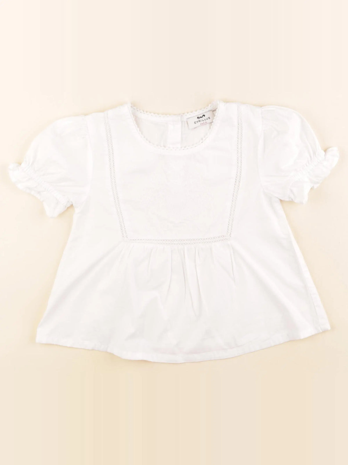 Cyrillus - blouse blanc - 4 ans