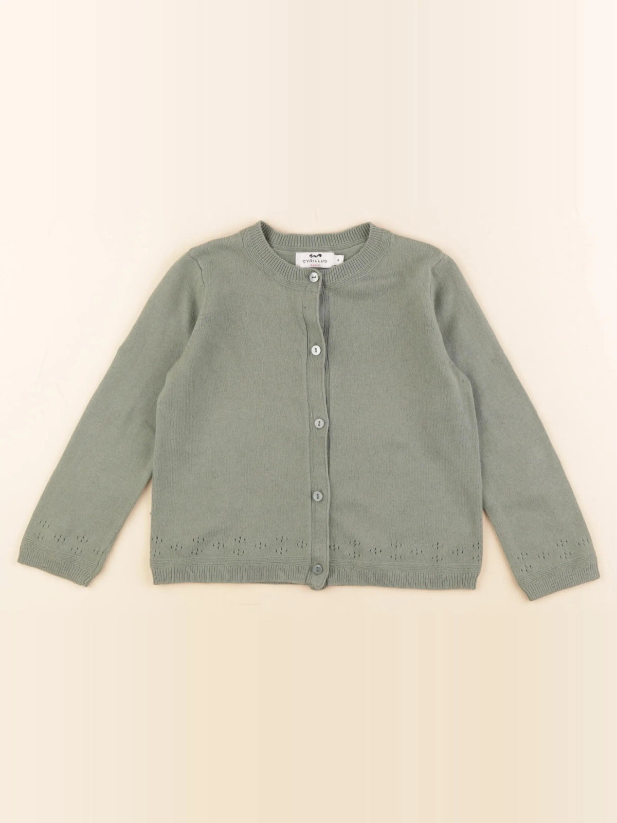 Cyrillus - gilet vert - 4 ans