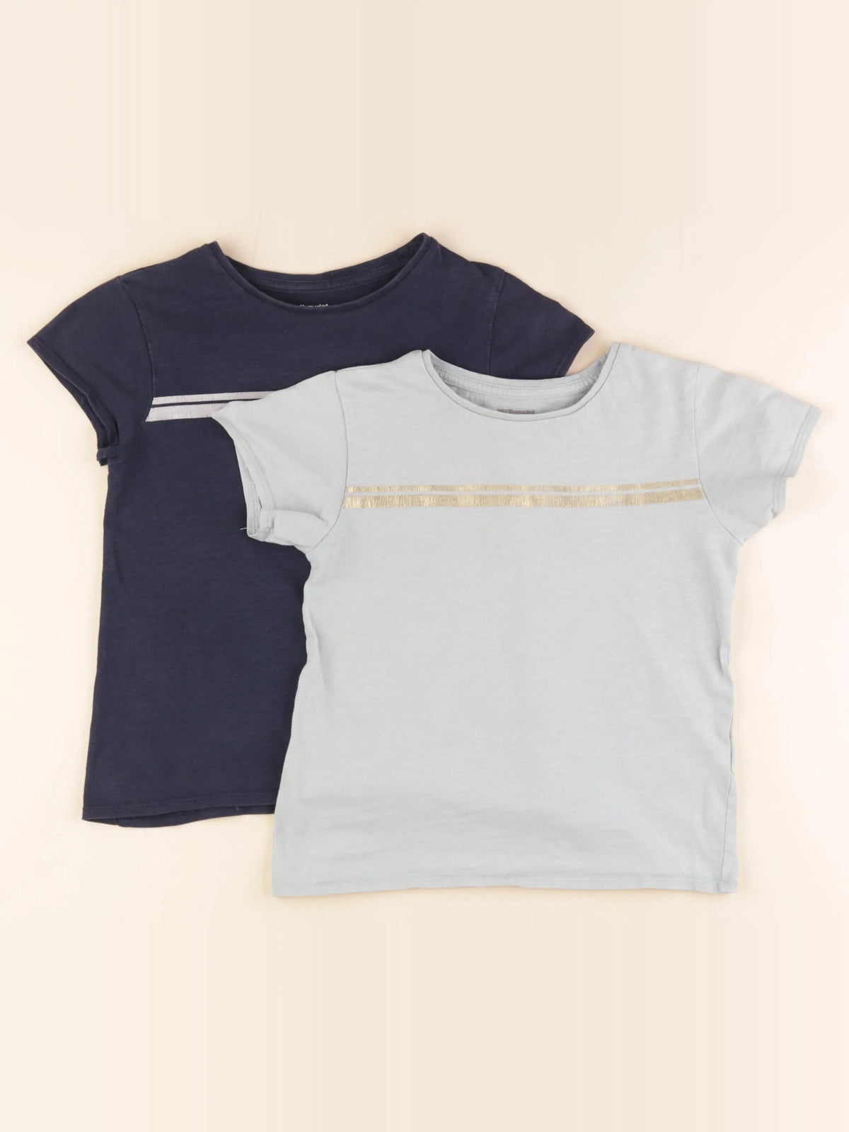 Vertbaudet - tee-shirt bleu, vert - 8 ans