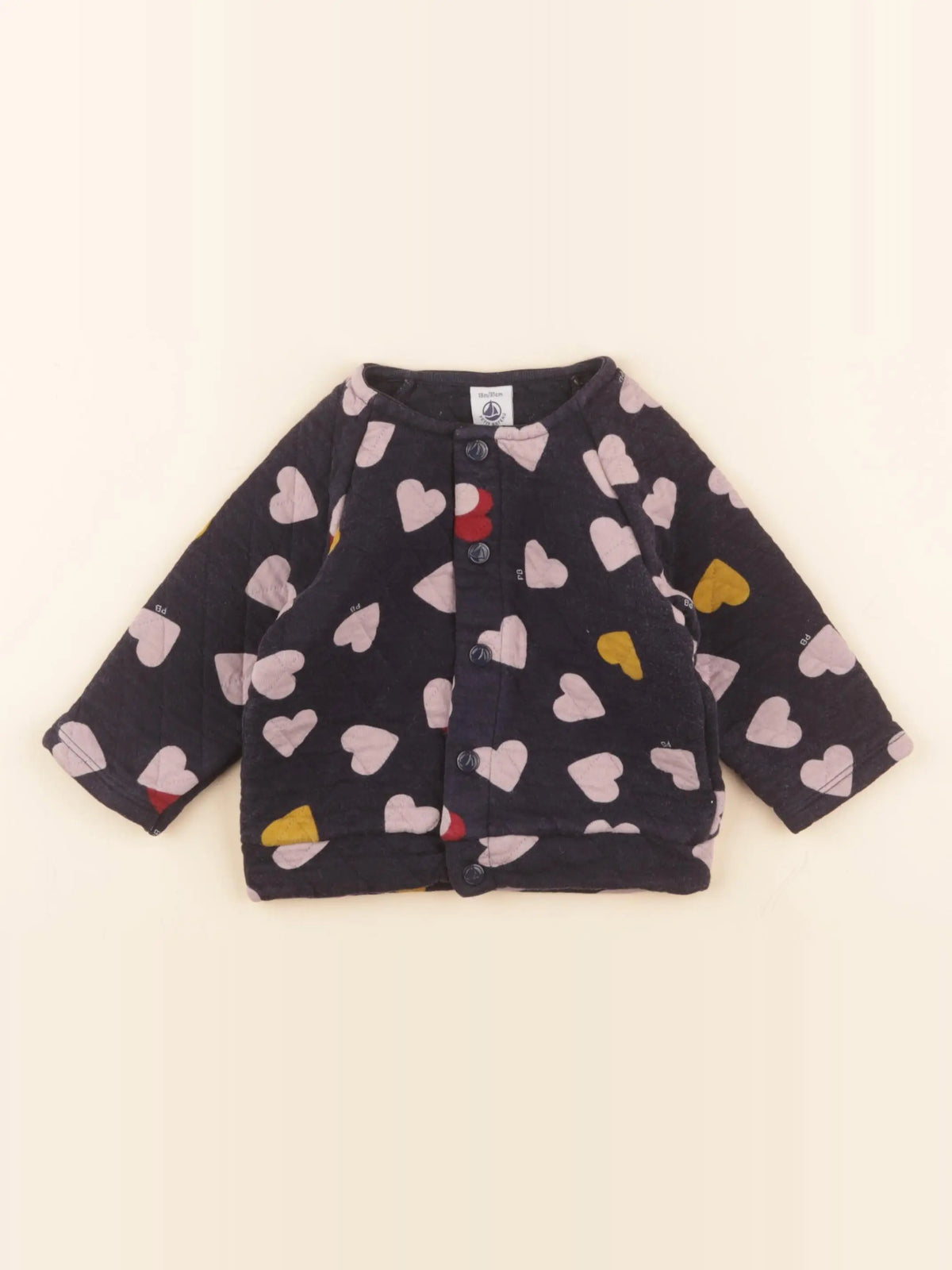 Petit Bateau - gilet bleu - 18 mois