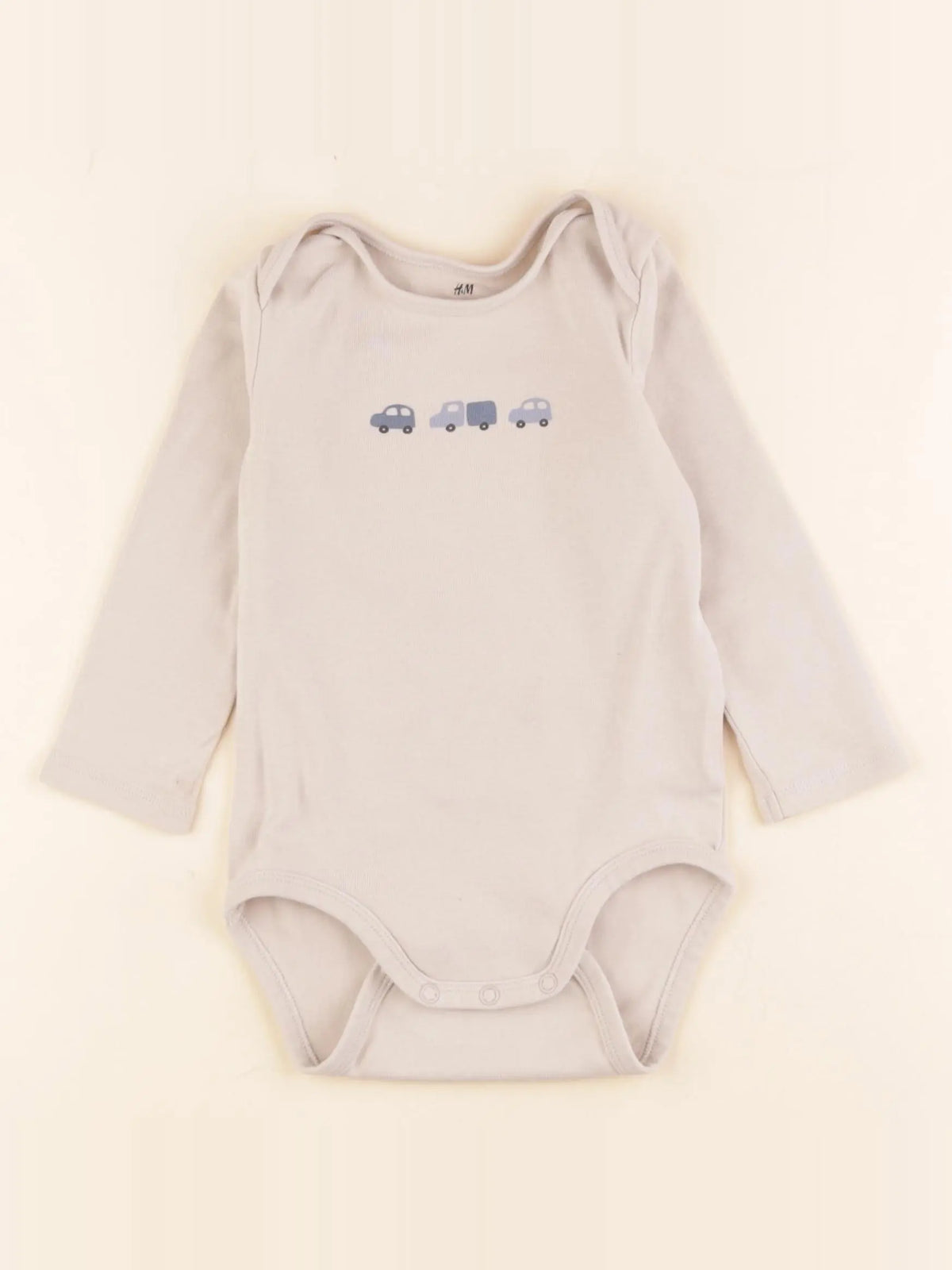 H&M - body beige - 12/18 mois
