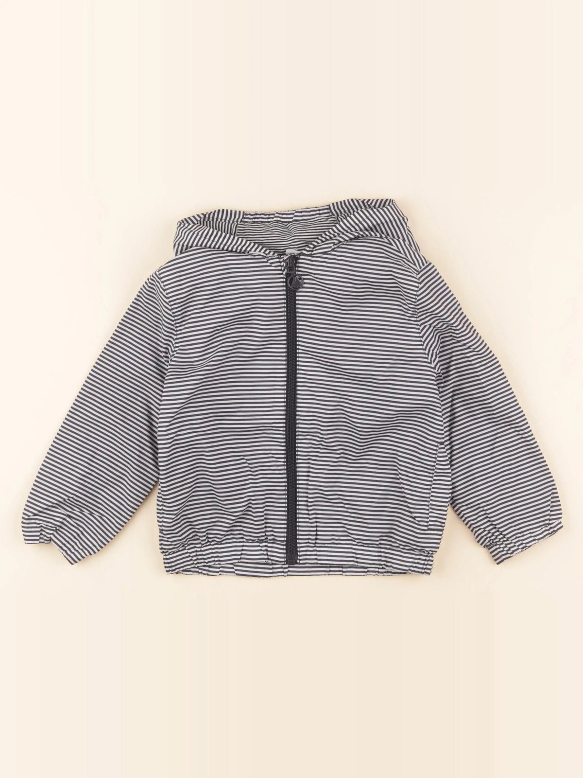 Petit Bateau - coupe-vent bleu, blanc - 3 ans
