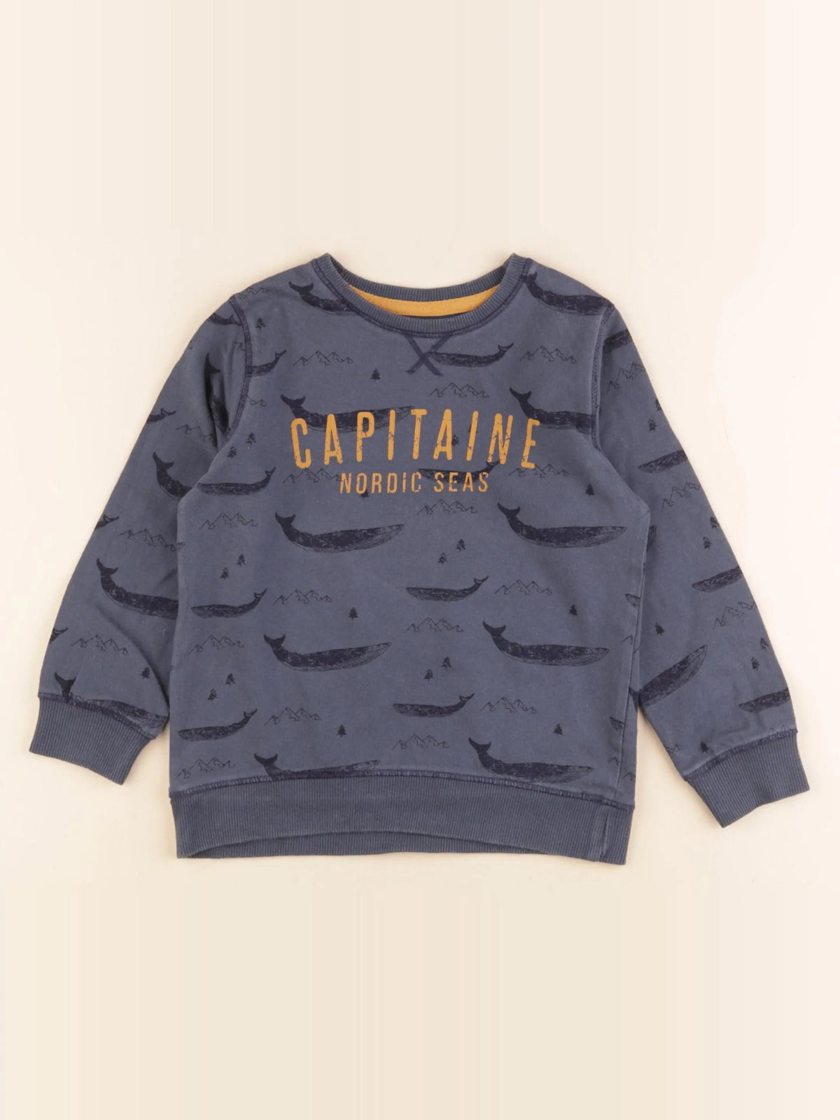 Vertbaudet - tee-shirt bleu - 4 ans