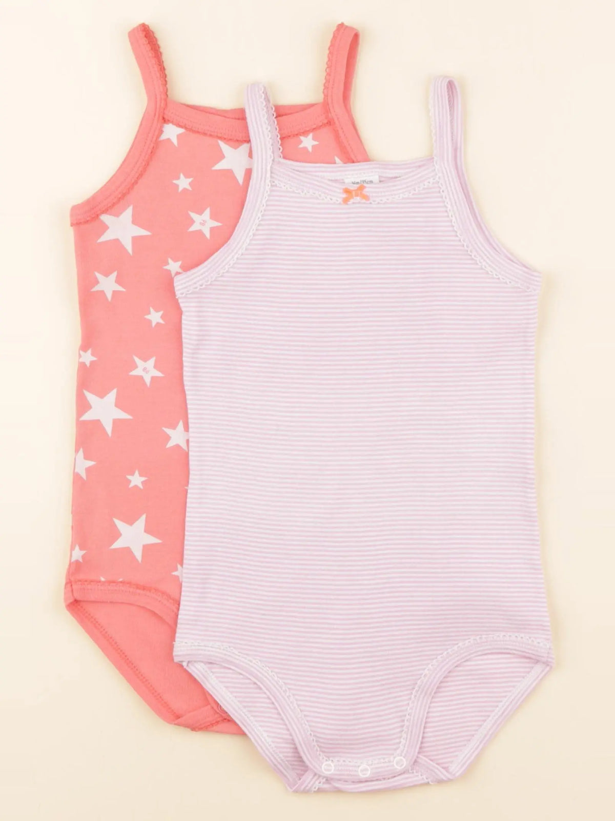 Petit Bateau - lot de 2 bodies en coton multicolore - 36 mois
