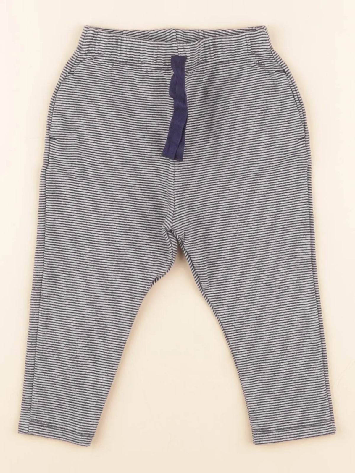 Petit Bateau - jogging blanc, bleu - 18 mois