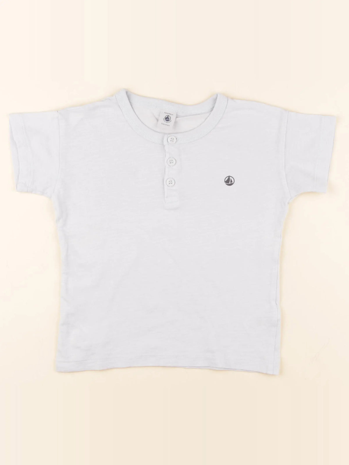 Petit Bateau - tee-shirt bleu - 6 ans