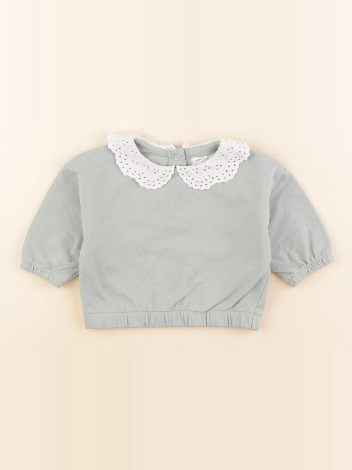 Vertbaudet - sweat vert - 3 mois