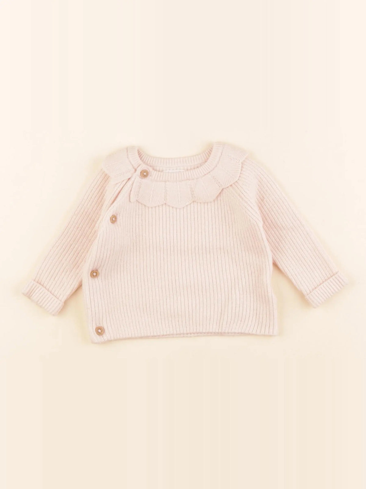 Vertbaudet - pull rose - 1 mois