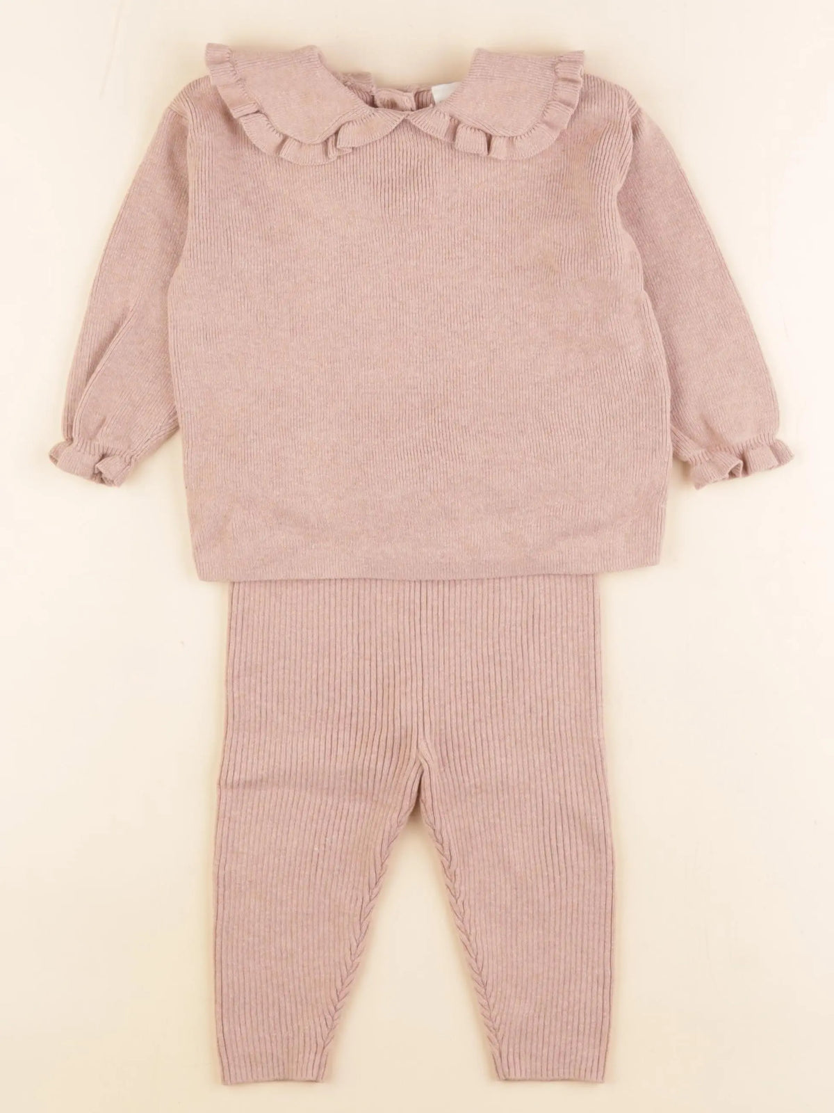 H&M - ensemble rose - 6/9 mois